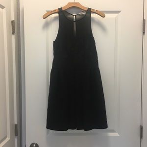 BCBG Lacey pleated fit and flare dress